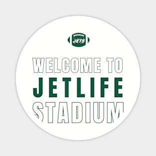 NY Jets Welcome to Jet Life Stadium Magnet